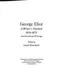 Tapa de A writer's  notebook, 1854-1879, and uncollected writings