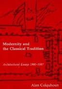 Tapa de Modernity and the Classical Tradition