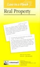 Tapa de Real Property (Law in a Flash Ser)