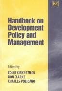 Tapa de Handbook on Development Policy and Management