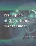 Tapa de Principles Of Operations Management