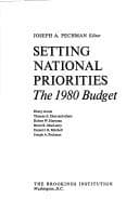 Tapa de Setting National Priorities