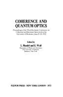Tapa de Coherence and Quantum Optics