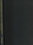 Tapa de Shakespeare's Late Plays