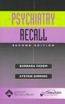 Tapa de Psychiatry recall