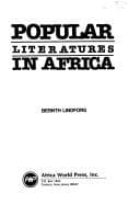 Tapa de Popular Literatures in Africa