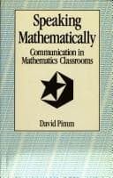 Tapa de Speaking mathematically