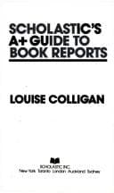 Tapa de Scholastic's A+ Guide to Book Reports
