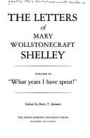 Tapa de The Letters of Mary Wollstonecraft Shelley