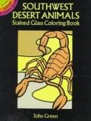 Tapa de Southwest Desert Animals Stained Glass Coloring Book