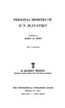 Tapa de Personal Memoirs of H. P. Blavatsky
