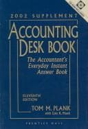 Tapa de Accounting Deskbook, 2002 (Accounting Desk Book Supplement)