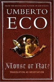 Tapa de MOUSE OR RAT?: TRANSLATION AS NEGOTIATION