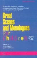 Tapa de Great Scenes and Monologues for Children (The Young Actors Series)