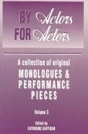 Tapa de By actors, for actors