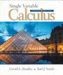 Tapa de Single Variable Calculus