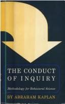 Tapa de The conduct of inquiry