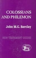 Tapa de Colossians and Philemon (New Testament Guides, 12)