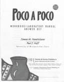 Tapa de Workbook/Lab Manual Answer Key for Poco a poco, 4th