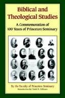 Tapa de Biblical and Theological Studies