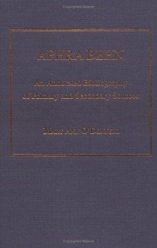 Tapa de Aphra Behn