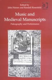 Tapa de MUSIC AND MEDIEVAL MANUSCRIPTS: PALEOGRAPHY AND PERFORMANCE: ESSAYS DEDICATED TO ANDREW HUGHES; ED. BY JOHN HAINES