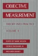 Tapa de Objective Measurement: Theory Into Practice, Volume 4 (Objective Measurement: Theory Into Practice)