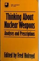 Tapa de Thinking about nuclear weapons