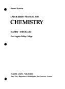 Tapa de Laboratory manual for chemistry