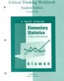 Tapa de Critical Thinking Workbook Student Edition for use with Elementary Statistics