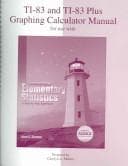 Tapa de TI-83 Manual T/A Elementary Statistics