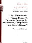 Tapa de Commission's Green Paper, A European strategy for sustainable, competitive and secure Energy