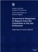 Tapa de Government responses to reports from the Committee in the last Parliament