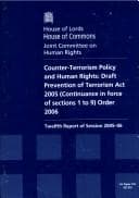 Tapa de Counter-terrorism policy and human Rights