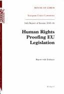 Tapa de Human rights proofing EU Legislation