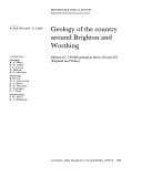 Tapa de Geology of the Country Around Brighton and Worthing