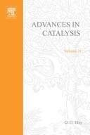 Tapa de Advances in catalysis