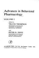 Tapa de Advances in behavioral pharmacology