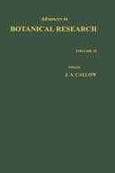 Tapa de Advances in Botanical Research, Volume 15