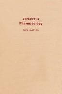 Tapa de Advances in pharmacology