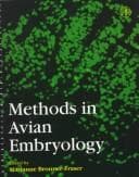 Tapa de Methods in avian embryology