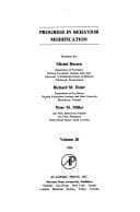 Tapa de Progress in behavior modification