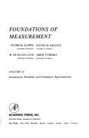 Tapa de Foundations of measurement
