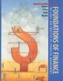 Tapa de Foundations of Finance