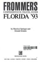 Tapa de Frommers Florida 93 (Frommer's Comprehensive Travel Guides)
