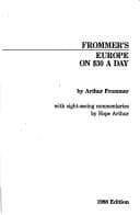 Tapa de Frommer's Europe on Twenty-Five Dollars a Day