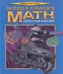 Tapa de Prentice Hall middle grades math