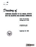 Tapa de Directory of Companies Required to File Annual Reports with the Securities and Exchange Commission, under the Securities Exchange Act of 1934