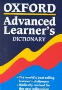 Tapa de Oxford advanced learner's dictionary of current English