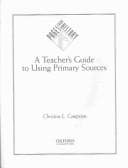 Tapa de A Teacher's Guide to Using Primary Sources (Pages from History)